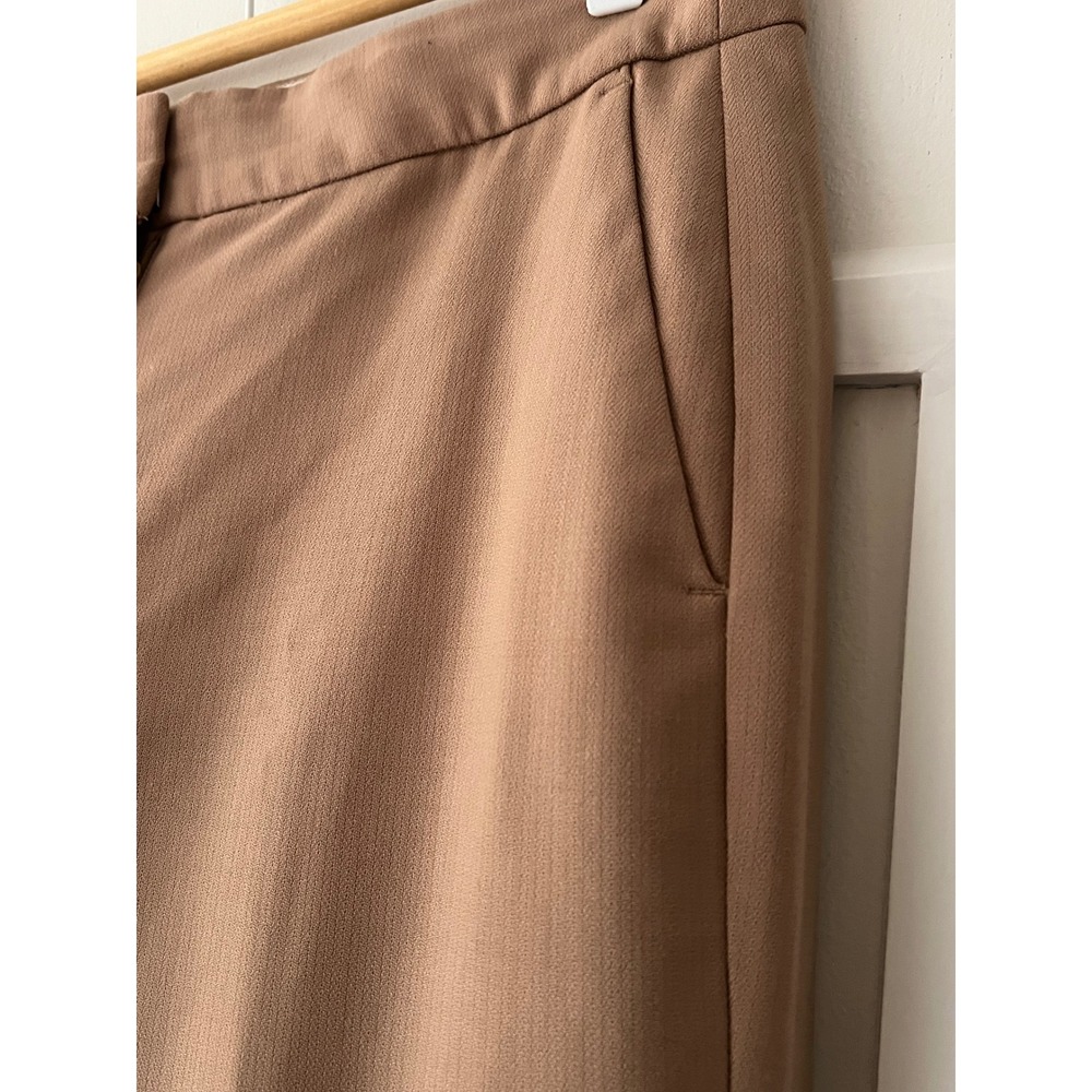 J.Crew Womens Brown Italian Fabric Nova Fides Herringbone Pants Wool Blend 6 - Picture 5 of 10